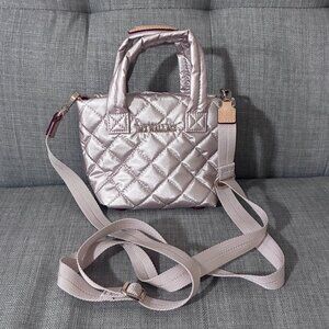 MZ Wallace Petite Metro Tote Deluxe - Pale Rose Gold Metallic (NWOT)